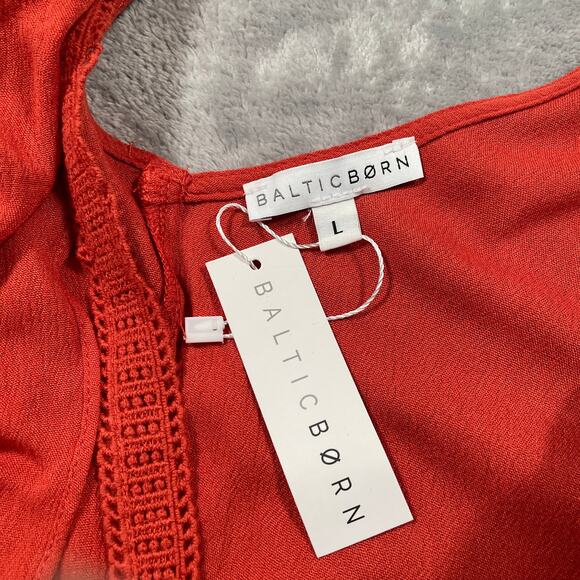 Baltic Born Jennifer Dress Large Boho Flowy Romantic Flutter Maxi Party Event - Picture 3 of 9